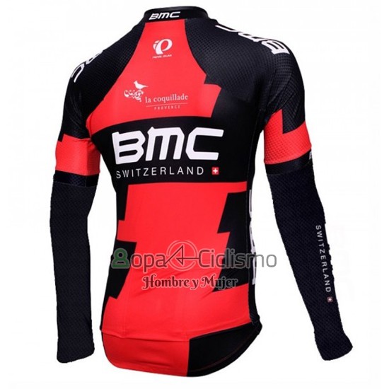 Bmc Ropa Ciclismo Culotte Largo 2016 Mangas Largas Negro y Rojo